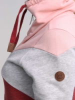 mikina dámská LOAP EBARA červená/růžová/šedá