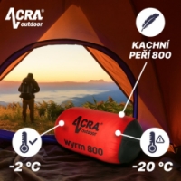 spacák mumiový ACRA Wyrm 800 kachní peří