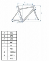 rám gravel Al surový povrch XL 60cm