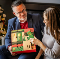 adventní kalendář Nutrend VÁNOCE 2025, červený