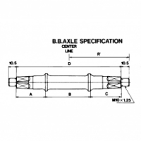 osa středová 4H 121.5mm