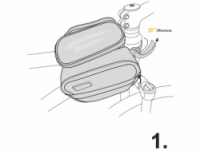 brašna Sport Arsenal 544 rámová s kapsou na mobil růžová