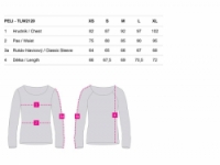 triko dlouhé dámské LOAP BENEDA růžové žíhané