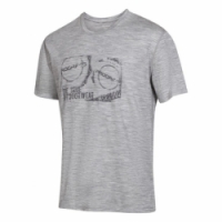 triko krátké pánské Progress AORAKI šedý melír