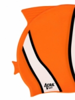 čepice plavecká dětská Acra NEMO oranžová
