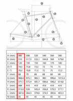 rám silniční carbon pro Shimano DI2 - 48cm