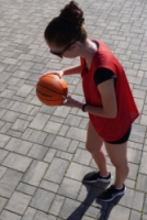míč basketbalový Kubisport vel.5 oranžový