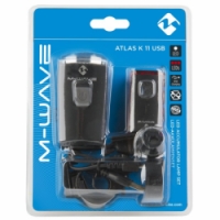 osvětlení přední + zadní M-Wave Atlas K 11 USB sada
