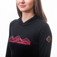 mikina dámská SENSOR MERINO UPPER MOUNTAINS černá