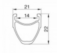 ráfek REMERX ALCYON 622x14 24děr černý