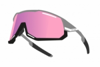 brýle FORCE ATTIC šedo-černé, růžové kontrast.sklo