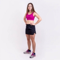 sukně dámská Progress CARRERA SKIRT 2v1 černá