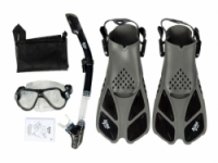 šnorchlovací set 3v1 ACRA černý 36-41