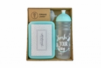 set R&B box a lahev FRESH 2v1 tyrkysová 700ml