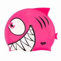 čepice plavecká dětská Acra PIRANHA růžová