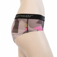 kalhotky dámské SENSOR MERINO IMPRESS černá/camo