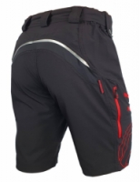 kalhoty krátké pánské HAVEN NAVAHO SHORTY černo/červené s cyklovložkou