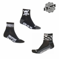 ponožky SENSOR RACE CODE/CHESS/PIRATE 3pack