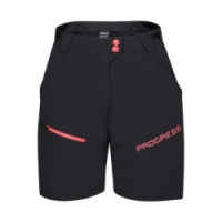 kalhoty krátké dámské Progress GENIA BIKE SHORTS vínové/černé