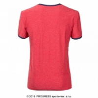 triko krátké pánské Progress MAVERICK červený melír