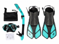 šnorchlovací set 3v1 ACRA tyrkysový 36-41