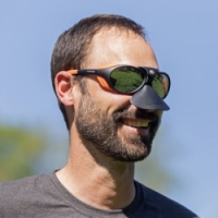 brýle Progress VERTICAL černá mat / oranžová