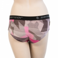 kalhotky dámské SENSOR MERINO IMPRESS černá/camo