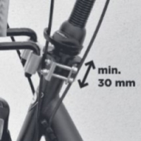 koš BASIL Pluto XL pro psy přední +držák