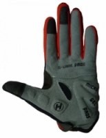 rukavice HAVEN DEMO LONG černo/červené