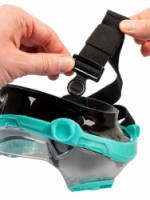 maska celoobličejová ACRA tyrkysová S/M