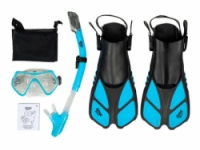 šnorchlovací set 3v1 ACRA modrý 36-41