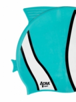 čepice plavecká dětská Acra NEMO tyrkysová