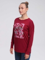 triko dlouhé dámské LOAP ABRISIMA vínové