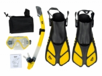 šnorchlovací set 3v1 ACRA žlutý 36-41