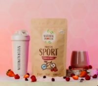 nápoj NaturalProtein protein SPORT 350g červené ovoce