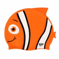 čepice plavecká dětská Acra NEMO oranžová
