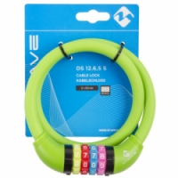 zámek M-Wave 12x650mm kódový Security silicon zelený