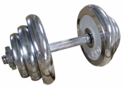 činka jednoruční 20kg 25mm chromovaná