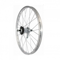 kolo zapletené s torpédem Velosteel 26" 590-21 zadní 36 děr stříbrné