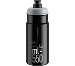 lahev ELITE Jet Black šedé logo, 550 ml