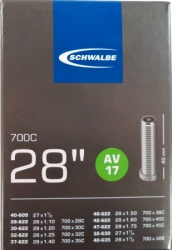 duše SCHWALBE AV17 28"x1.10-1.75 (24/47-622) AV/40mm