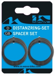 podložky AH M-Wave Al 11/8 5mm černé 6ks