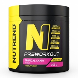 nápoj Nutrend N1 PRE-WORKOUT 255g tropical candy