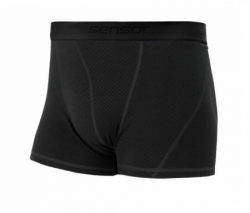 boxerky SENSOR MERINO DOUBLE FACE černé