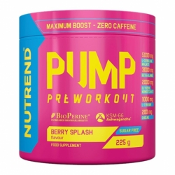 nápoj Nutrend PUMP PRE-WORKOUT 225g berry splash