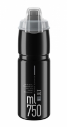 Láhev ELITE Jet Plus 0,75l černá, šedé logo