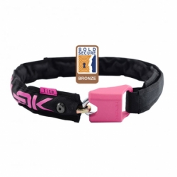 zámek Hiplok Lite řetězový černo růžový