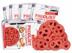preclíky do kapsy v jogurtové čokoládě s jahodami Mixit 5x70g