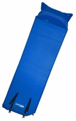 matrace samonafukovací Kubisport 2,5cm s podhlavníkem modrá