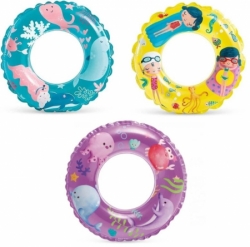 kruh nafukovací Intex 61cm fialový